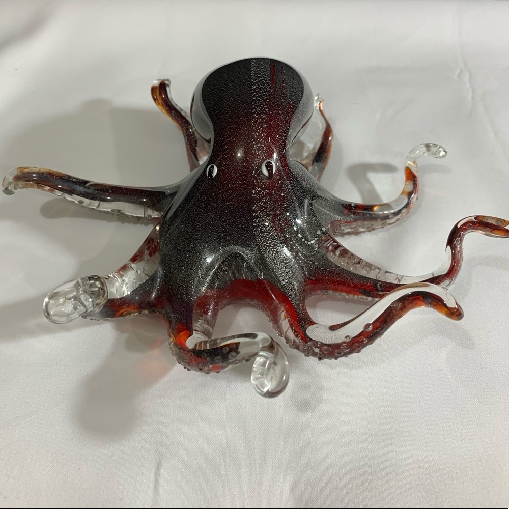 Blown glass octopus